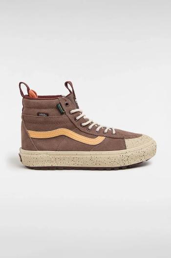 Kecky Vans MTE Sk8-Hi Waterproof dámské, hnědá barva, VN000CVTTUP1