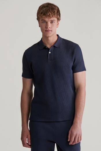 POLOKOŠILE GANT WAFFLE TEXTURED SS POLO EVENING BLUE