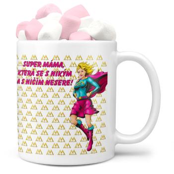 Hrnek Supermáma (Barva vlasů: Blond, Náplň hrníčku: Marshmallow)