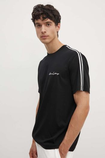 Bavlněné tričko Armani Exchange černá barva, s aplikací, 8NZTSG ZJ9AZ