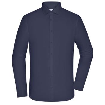 James & Nicholson (Daiber) Pánská košile s dlouhým rukávem JN1372 - Tmavě modrá | 2XL