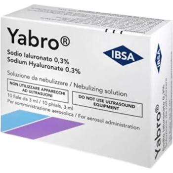 YABRO roztok na rozprašovanie s kyselinou hyalurónovou 0,3% 10 x 3 ml