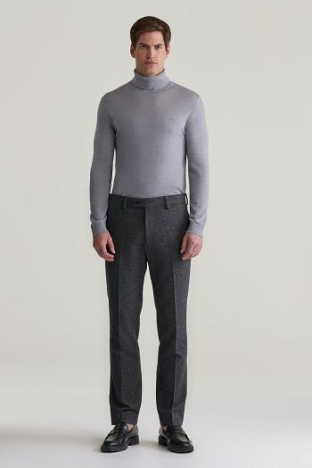 KALHOTY GANT SLIM DONEGAL SUIT PANTS ANTRACITE