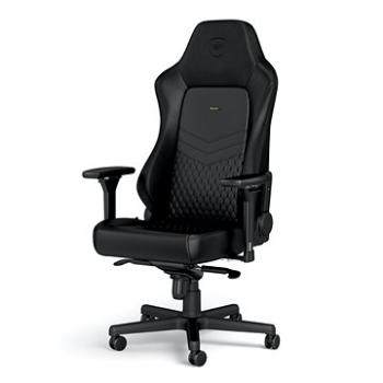 Noblechairs HERO Genuine leather, černá/černá (NBL-HRO-RL-BLA)