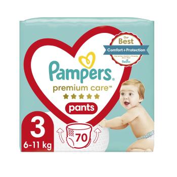 Pampers Premium Care Pants vel. 3 dětské plenkové kalhotky 70 ks