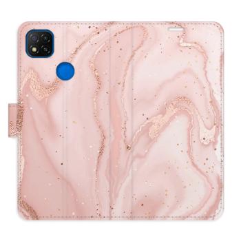 Flipové pouzdro iSaprio - RoseGold Marble - Xiaomi Redmi 9C