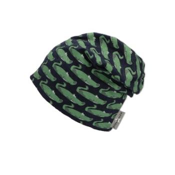 Sterntaler Slouch Beanie Crocodiles marine