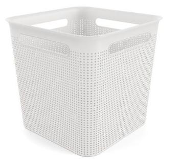 Rotho 91290 BRISEN Úložný box 18 L, 29 x 29 x 28 cm, plast, bílý