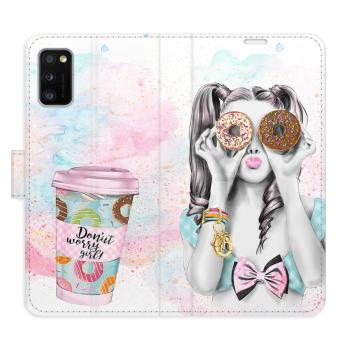 Flipové pouzdro iSaprio - Donut Worry Girl - Samsung Galaxy A41