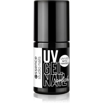 essence studio nails UV GEL NAIL gelový lak na nehty s použitím UV/LED lampy odstín 01 WHITE all night 5 ml