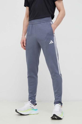 Tepláky adidas Performance Tiro 23 šedá barva, s aplikací