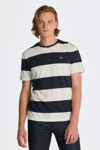 TRIČKO GANT BAR STRIPE SS T-SHIRT EGGSHELL