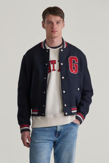 BUNDA GANT WOOL MIX VARSITY JACKET EVENING BLUE