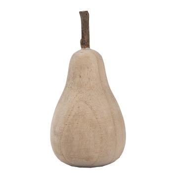 Dřevěná dekorace hruška Wood Pear - 10*10*18 cm 6H2134