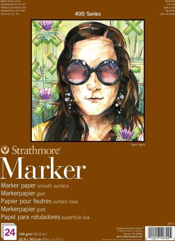 Strathmore Serie 400 Smooth Marker Pad Skicář 31 x 23 cm 190 g