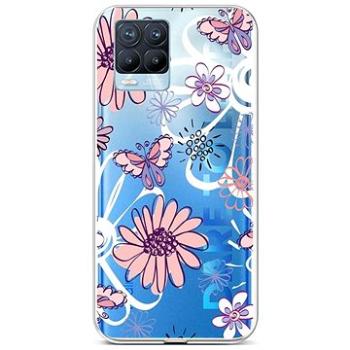 TopQ Realme 8 Pro silikon Flowers 58783 (Sun-58783)