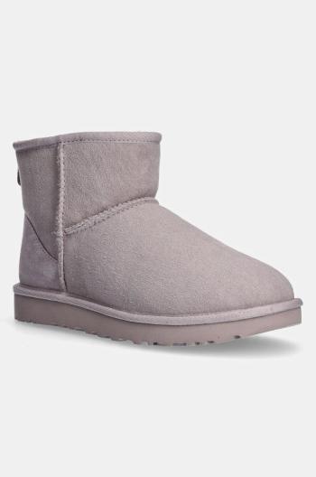 Semišové sněhule UGG Classic Mini II šedá barva, 1016222-PSK