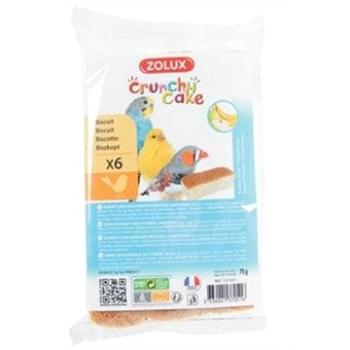 Zolux Crunchy cake apple banana sušenky pták 6 ks 75 g (3336021370516)