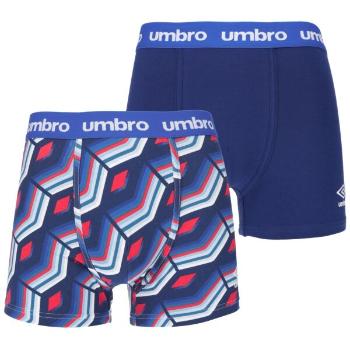 Umbro BOXER SHORT 2 PACK Pánské boxerky, modrá, velikost