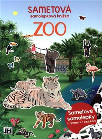 Sametová samolepková knížka - Zoo