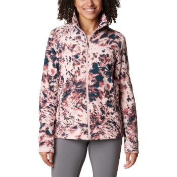 Columbia FAST TREK PRINTED JACKET Dámská mikina, růžová, velikost