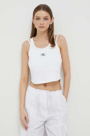 Top Calvin Klein Jeans dámský, bílá barva, J20J221430