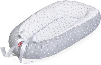 Babafészek SCAMP Soft Little Heart White Grey