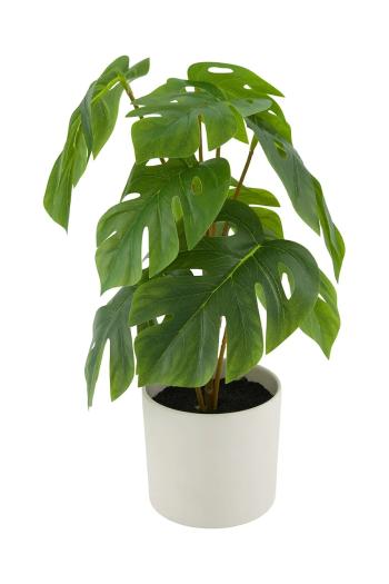 home & lifestyle művirág cserépben 17 x 17 x 32 cm zöld