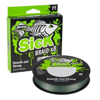 Berkley Šňůra Sick Braid Moss Green 150m - 0,19mm 18kg