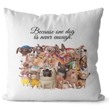 Vankúš One dog (Velikost: 55 x 55 cm)