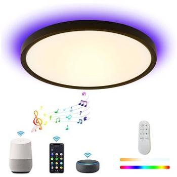 IMMAX NEO LITE TUDO Smart stropné svietidlo s RGB podsvietením 40 cm, 50 W Tuya WiFi BT čierne (07166-B40)