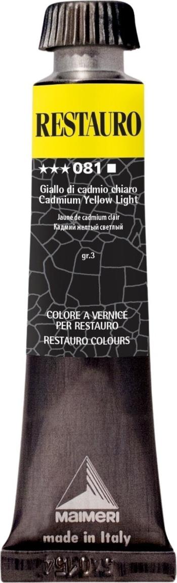 Maimeri Varnish Restauro Restaurační barva Cadmium Yellow Light 081 20 ml 1 ks