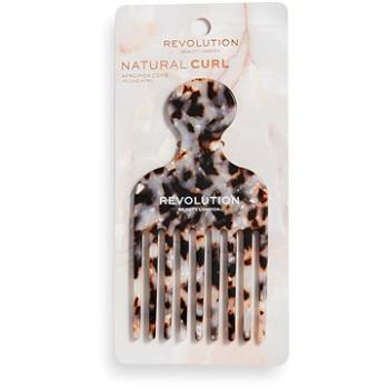 REVOLUTION HAIRCARE Natural Curl Afro Pick Comb Tortoiseshell hřeben (5057566549332)