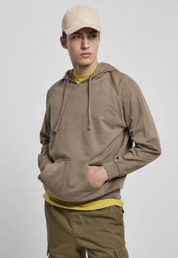 Urban Classics Overdyed Hoody darkkhaki - L