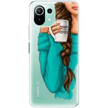 iSaprio My Coffe and Brunette Girl pro Xiaomi Mi 11 Lite (coffbru-TPU3-Mi11L5G)