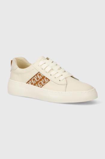 Kožené sneakers boty Gant Lawill béžová barva, 28531507.G153