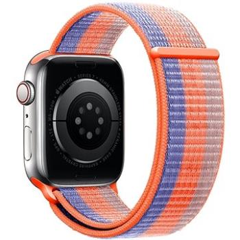 Eternico Airy pro Apple Watch 38mm / 40mm / 41mm  Sky Blue with Orange stripe    (AET-AWAY-SkBlO-38)