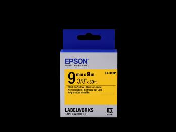 Epson LabelWorks LK-3YBP C53S653002 9mm x 9m, černý tisk / pastelově žlutý podklad, originální páska