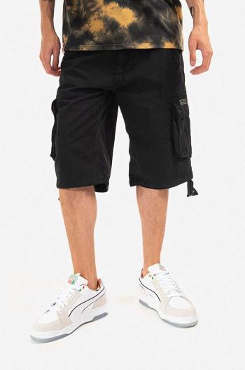 Bavlněné šortky Alpha Industries Jet Short černá barva, 191200.03-black