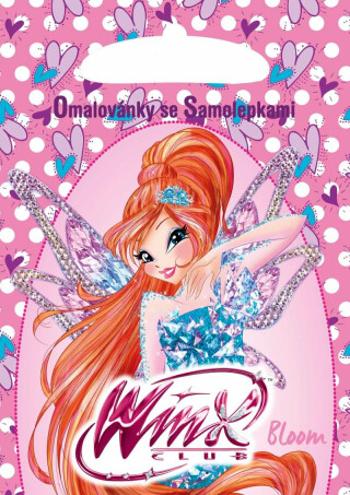 Omalovánky se samolepkami Winx Club