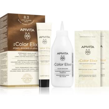 Apivita My Color Elixir barva na vlasy bez amoniaku odstín 8.3 Light Blonde Gold