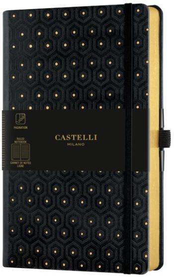 Jegyzetfüzet CASTELLI MILANO Copper & Gold Honey, M méret Gold