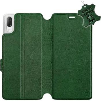 Flip pouzdro na mobil Sony Xperia L3 - Zelené - kožené -   Green Leather (5903226816231)