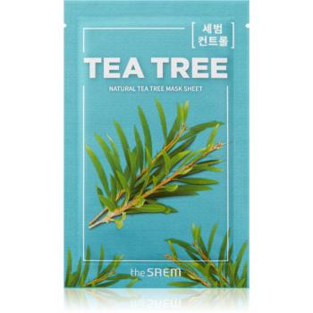 The Saem Natural Mask Sheet Tea Tree plátýnková maska s čisticím a osvěžujícím účinkem 21 ml