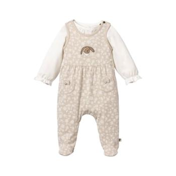 Sterntaler Romper set jersey květiny béžová