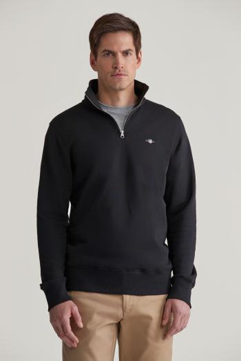 MIKINA GANT REG SHIELD HALF ZIP SWEAT BLACK