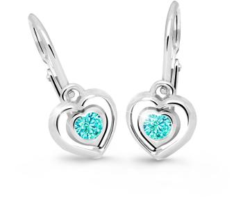 Cutie Jewellery Dětské srdíčkové náušnice C2752-10-X-2 světle zelená