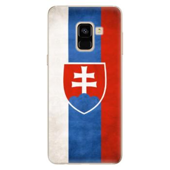 Odolné silikonové pouzdro iSaprio - Slovakia Flag - Samsung Galaxy A8 2018