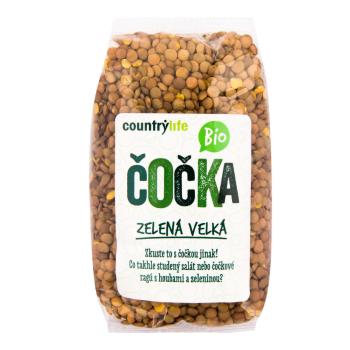 Čočka zelená velká 500 g BIO   COUNTRY LIFE