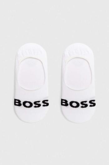 Ponožky BOSS 2-pack pánské, bílá barva, 50477866